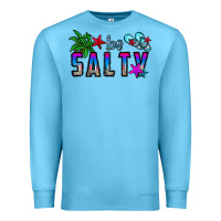 Ocean Blue be salty Premium Sweatshirt - CowhideDigitalArt