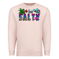 Pale Pink be salty Premium Sweatshirt - CowhideDigitalArt