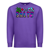 Purple be salty Premium Sweatshirt - CowhideDigitalArt