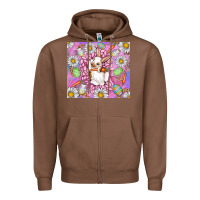 Chestnut Easter Bunny Zipper Hoodie - CowhideDigitalArt