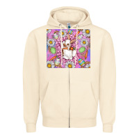 Sandshell Easter Bunny Zipper Hoodie - CowhideDigitalArt