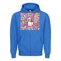 True Royal Easter Bunny Zipper Hoodie - CowhideDigitalArt