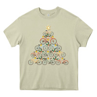 Mossy bicycle christmas tree funny biker bicyclist xmas for family long slee Heavy Core Tee - lanVoArt