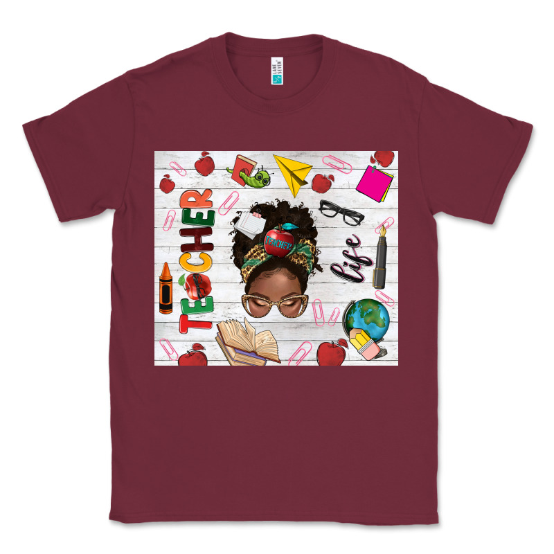 Afro Teacher Life Classic Tee by NancyCooperArtShop | Teevron