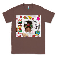 Chestnut afro teacher life Classic Tee - NancyCooperArtShop