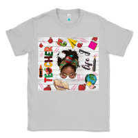 Moon Dust afro teacher life Classic Tee - NancyCooperArtShop