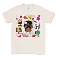 Natural afro teacher life Classic Tee - NancyCooperArtShop