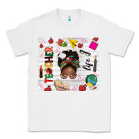 White afro teacher life Classic Tee - NancyCooperArtShop