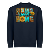 Navy Western Home Sweet Home Heavyweight Sweatshirt - FaDigitalArtStudio