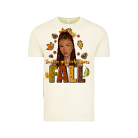 Vintage Arctic Just a girl who loves Fall afro woman Vintage Tee - NancyCooperArtShop