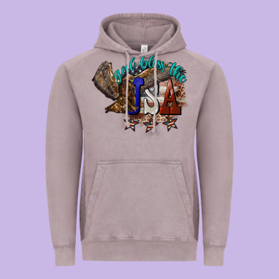 God Bless The Usa Eagle 4th Of July Vintage Hoodie Designed By Howdyjamesfarm