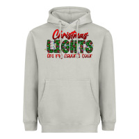 Moon Dust festive christmas lights text art Heavyweight Hoodie - CowhideDigitalArt