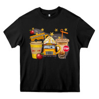 Black School Bus Coffee And Star Bbs Heavy Core Tee - BundleAndBundleShop