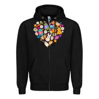 Black Easter Love Zipper Hoodie - CowhideDigitalArt