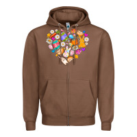 Chestnut Easter Love Zipper Hoodie - CowhideDigitalArt
