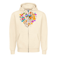 Sandshell Easter Love Zipper Hoodie - CowhideDigitalArt