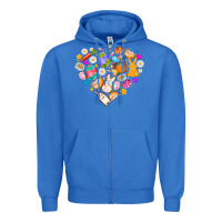 True Royal Easter Love Zipper Hoodie - CowhideDigitalArt