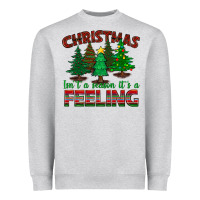 Heather Grey christmas isn't a season it's a feeling Heavyweight Sweatshirt - BundleAndBundleShop