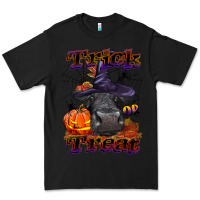 Black Trick Or Treat Black Angus Heifer Premium Tee - LillyAllenDesigns