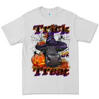 Dove Grey Trick Or Treat Black Angus Heifer Premium Tee - LillyAllenDesigns