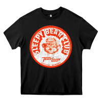 Black sleepy bear club   70s thrift store aesthetic Heavy Core Tee - lanVoArt