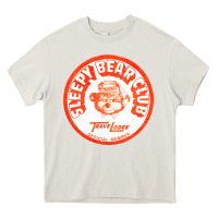 Cream sleepy bear club   70s thrift store aesthetic Heavy Core Tee - lanVoArt