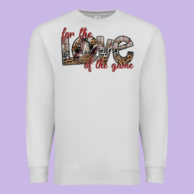 For The Love Of The Game Premium Sweatshirt Designed By Sublimationcraftshop