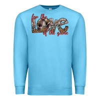 Ocean Blue for the love of the game Premium Sweatshirt - SublimationCraftShop