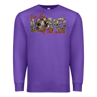 Purple for the love of the game Premium Sweatshirt - SublimationCraftShop