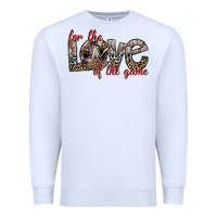 White for the love of the game Premium Sweatshirt - SublimationCraftShop