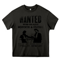 Asphalt wanted bonnie and clyde, distressed Heavy Core Tee - lanVoArt
