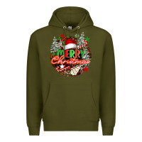 Army Green Merry christmas Premium Hoodie - FaDigitalArtStudio