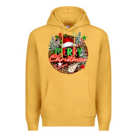 Mustard Merry christmas Premium Hoodie - FaDigitalArtStudio