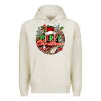 Oatmeal Heather Merry christmas Premium Hoodie - FaDigitalArtStudio