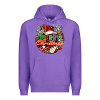 Purple Merry christmas Premium Hoodie - FaDigitalArtStudio