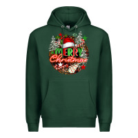 Sports Green Merry christmas Premium Hoodie - FaDigitalArtStudio