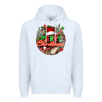 White Merry christmas Premium Hoodie - FaDigitalArtStudio