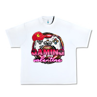 White Gaming is my valentine Urban Heavy Tee - HowdyJamesFarm