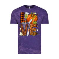 Cloud Purple Fall Nurse love Vintage Tee - NancyCooperArtShop