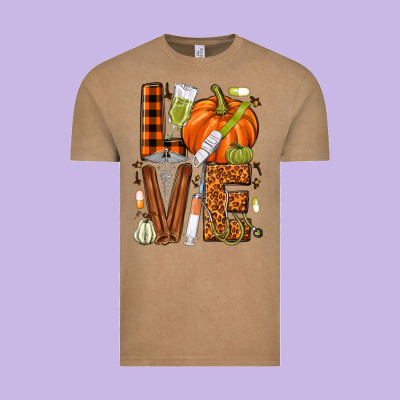 Fall Nurse Love Vintage Tee Designed By Nancycooperartshop