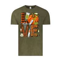 Vintage Olive Fall Nurse love Vintage Tee - NancyCooperArtShop