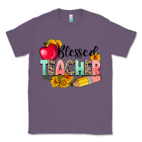 Lavender blessed teacher Classic Tee - NancyCooperArtShop