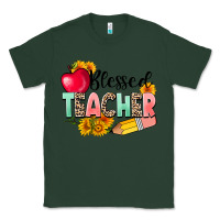 Sports Green blessed teacher Classic Tee - NancyCooperArtShop