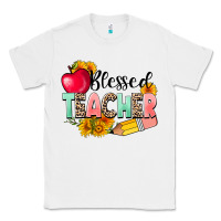 White blessed teacher Classic Tee - NancyCooperArtShop