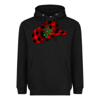 Black cowboy christmas Heavyweight Hoodie - CowhideDigitalArt