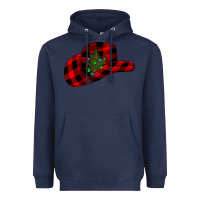 Navy cowboy christmas Heavyweight Hoodie - CowhideDigitalArt