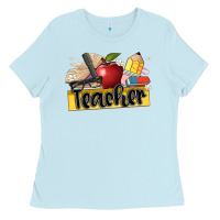 Baby Blue teacher Ladies Tee - Artiststas