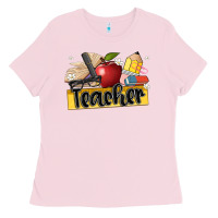 Bubblegum Pink teacher Ladies Tee - Artiststas