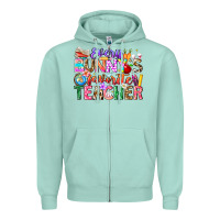Seafoam Every Bunny Favorite Teacher Easter Zipper Hoodie - CowhideDigitalArt
