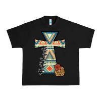 Black halleluljah aztec cross Urban Heavy Tee - JahusDesignShop